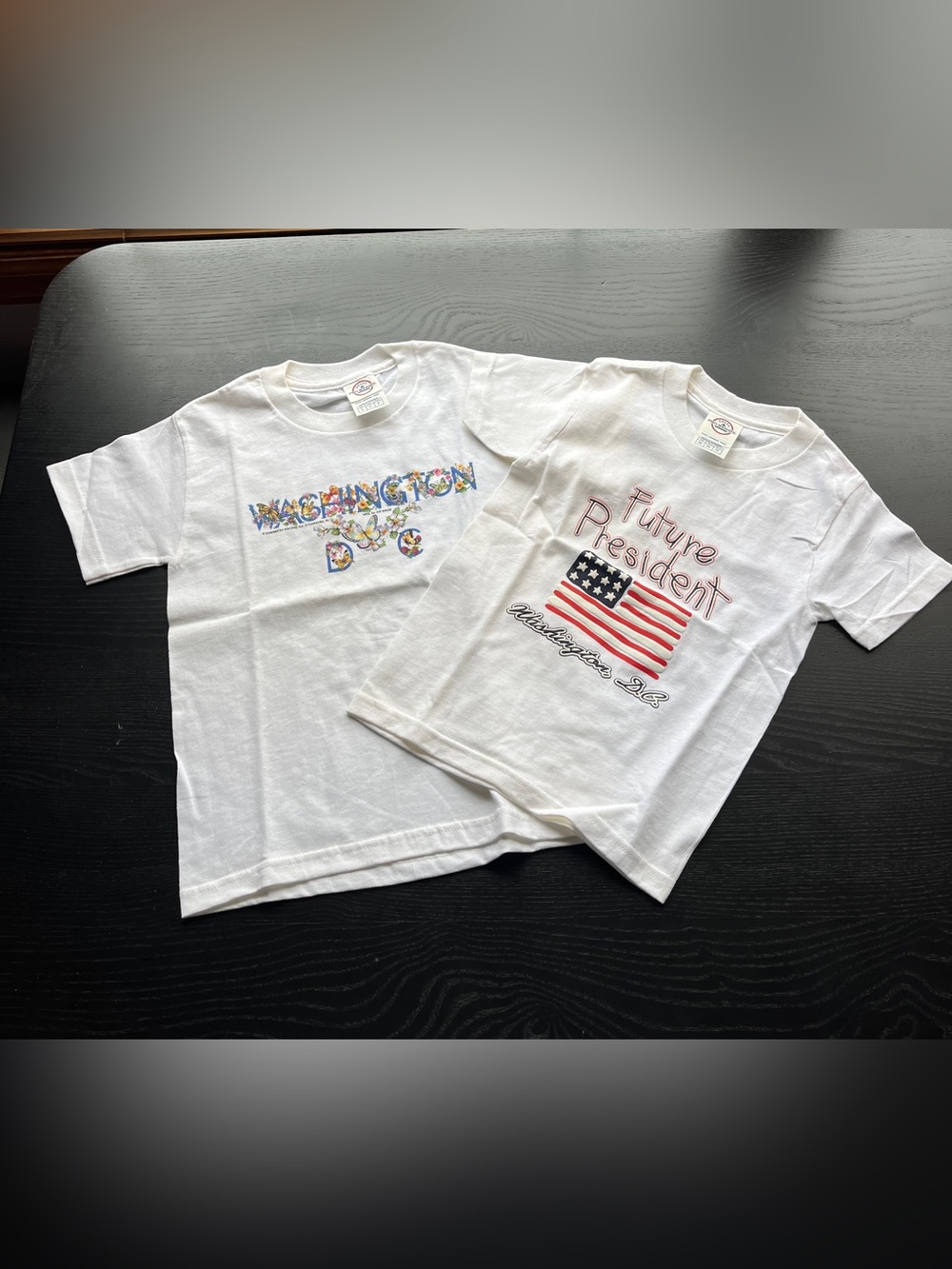 Delta Pro Weight White Youth XS & S Washington D.C. T-Shirt Set
